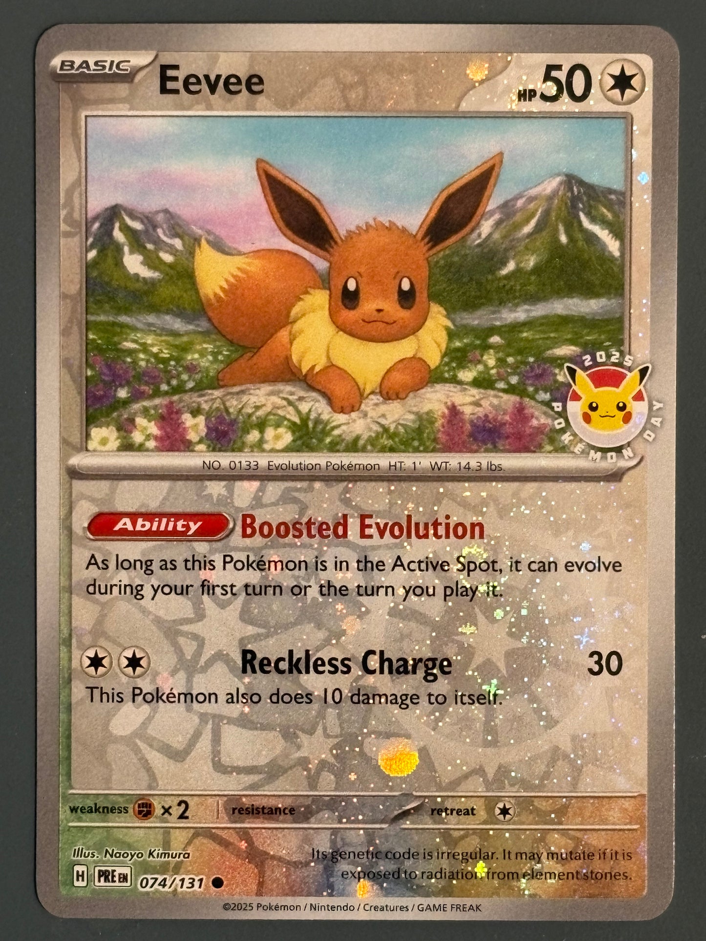 Eevee 074 - PRE - ENG PokemonDay  2025