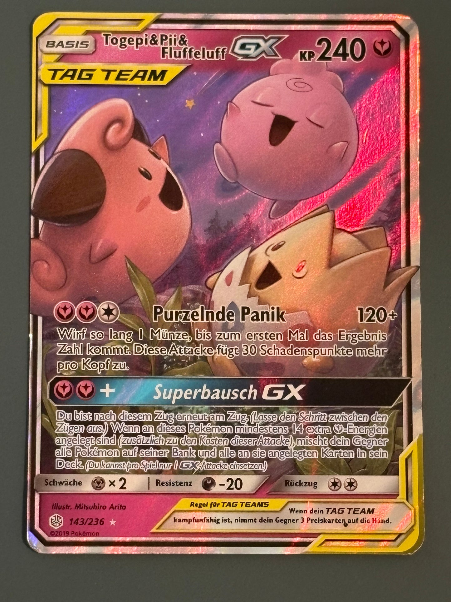 Togepi Pii und Fluffeluff GX 143/236 - DE Gebraucht