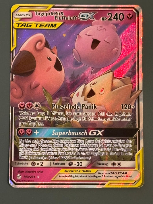 Togepi Pii und Fluffeluff GX 143/236 - DE Gebraucht