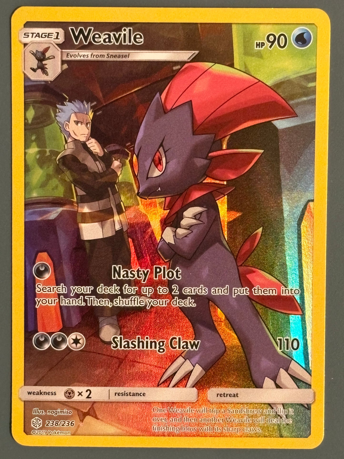 Weavile 238 - Pokemon Cosmic Eclipse - ENG