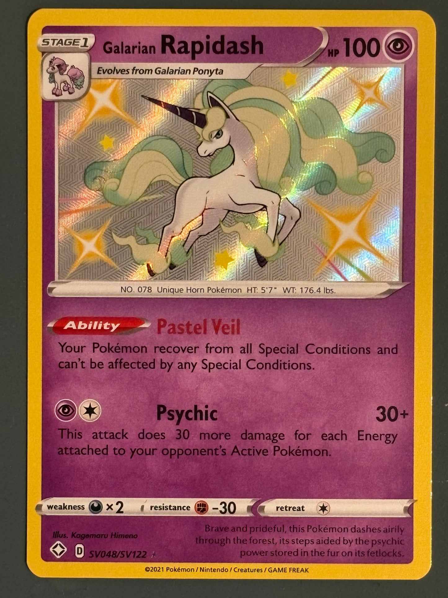 Galarian Rapidash - sv048 - ENG